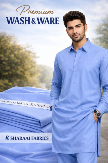 Premium Wash & Wear Fabric for Men – Unstitched, Breathable & Elegant